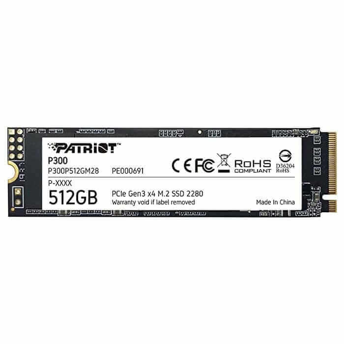 42615 O Cung Ssd 512gb Patriot P300 M2 2280 Nvme P300p512gm28